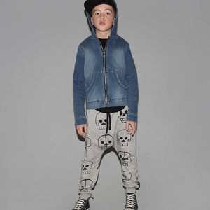 Nununu skull pants kids 4/5 black